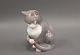 B&G porcelænsfigur, siddende kat, nr. 1553.5000m2 udstilling.