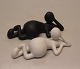 Royal Copenhagen figurine 112 RC Musica figurine. Dreamy note 13 cm (1249112 ), white, Monica RitterbandBlack & White  in stock