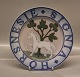 Bing & GrøndahlByplatte 24 cm Hest og plante Signia Horsnesie  By-platte med Horsens byvåben fra en serie skabt af Effie Hergermann-Lindencrone. 23,8 cm