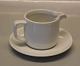 Hvidpot 6266 Flødekande 7 cm UDEN underfad 14.8 cm  6237 med 6317 Låg 8 cm Kongelig Dansk porcelæn  Design Grethe Meyer 