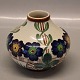 Aluminia kunstfajance 97-145 Vase 11.5 x 13 Kurvefletning p vase Form Harald Sloth Møller 1903