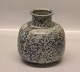 Royal Copenhagen Art Pottery 496 RC Round Vase 15 cm Blue Bird Eggs Glaze: Signed Carl Halier:In monogram 1928,Unique - one-of-a-kind