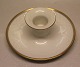 B&G Hartmann Porcelain White with double gold rim and lines 249 Candlestick  4.5 x 11 cm (501)