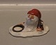 0370 RC Gnome with porridge bowl Harald Wiberg  8 x 13.5 cm Pixie "Tomten",  Royal Copenhagen figurine