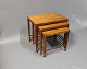 Indskudsborde i perfekt stand og teak. Bordene er af Dansk Design og fra 1960erne. 5000m2 udstilling.