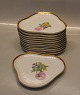 B&G Saxon Flower white porcelain 052 d Triangular tray (Plat-de-menage) 14 cm (361)