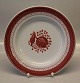 Trankebar rød 0946-13 Frokosttallerken 23 cm Aluminia Fajance 
