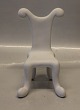 Kongelig Dansk Monica Ritterband Node 149 Kgl. Tronstol, hvid musica trone 17 cm 1249149