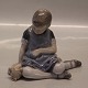 Royal Copenhagen figurine  1879 RC Girl with Tedddy 13 x 15 cm Carl Martin Hansen 1917