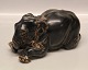 Royal Copenhagen Art Pottery 22714 RC Elephant, laying ca 11 x 21.5 cm   Jan. 1980 JG