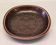 Marselis  2636 Marselis Brown bowl 14.5 x 3 cm.  Aluminia Royal Design  Nils Thorson 1953