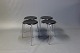 4 Dot, model 3107, taburetter af Arne Jacobsen og  Fritz Hansen.5000m2 udstilling.