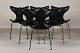Arne JacobsenLiljestole 3108m/sort læderFritz Hansen A/S