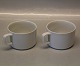 Hvidpot 6236 Cylinderformet tekop 6 x 9 cm Kongelig Dansk porcelæn  Design Grethe Meyer