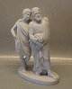Antique White Bisque  B&G 42 Parian A father with his son 29 cm From the Swermon of John the Baptist