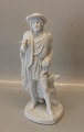 Antique White B&G Parian  from The Sermon of John The Baptist by Bertel ThorvaldsenB&G 48 Parian. A hunter with dog, 30.5 cm From the Sermon of John the Baptist