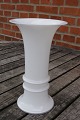 Royal Copenhagen glass art. Large vase in milk white glass 24cm