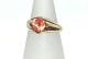 Large gold ring with Orange stones, 8 KaratSize: 54