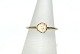 Collectring with zirconia in Flower, GoldSize: 55
