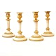 Set of four candle holders, marble and bronzeFrance around 1810