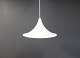 Hvid trompetlampe af Dansk Design.
