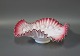 Delicate bowl in pink and White glass.