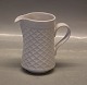Palet Hvid 303 Flødekande 10 cm 1,5 dl Bing & Grøndahl  HvidCordial Quistgaard for B&G / Nissen Kronjyden Stoneware
