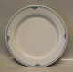 Princess Royal Copenhagen Blå Prinsesse #111 Hvid riflet med blå halvblonde 539-111 Rundt fad (376) 31.5 cm