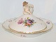Saxon FlowerRound lidded bowl with boy figurine