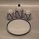 Fad til plat-de-menage ca 11 cm Dan-ild 40 Blå flamme eller Harlekin spise- og kaffestel