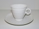 Hvid VifteKaffekop