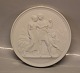 4004  Sommer Bisquit efter Thorvaldsen - små vægrelieffer eller plaketter 14,5 cm Eneret B&G 4004 "Livets aldre - årets tider"  Sommer - Ungdom Biskuit Efter Thorvaldsen Relief Rom 1836