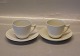 Elegance Bing & Grøndahl 102 Kaffekop 1,25 dl og underkop 13.7 cm (305) Hvid og Creme