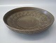UMBRA Brun udgave af  AZUR Quistgaard for B&G / Nissen Kronjyden Stoneware 429 Stor skål på fod 4.8 x 25.8 cm (206)
