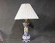 Musselmalet halvblonde bordlampe af Royal Copenhagen.5000m2 udstilling.