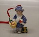 Royal Copenhagen B&G figur 2005 RC Pige med julegaver 7 cm  Julefigur til ophæng figur 155 Sven Vestergaard (1249155)