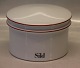 B&G - 553 SILD - Lidded box for herrings 8 x 14 cm Red line Bing & Groendahl White Dinnerware, Magnussen
