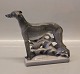 Royal Copenhagen 3017 RC Greyhound on art deco base 18 x 10 TM Theodor Madsen (3018)