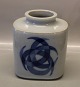 B&G Art Pottery B&G 7224 Vase with blue moderne decoration 17 x 15.5 cm Valdemar Pedersen VP A7M