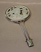 Royal Copenhagen RC Jais Nielsen Mirror silver and celadon stoneware face with doves 25 cm Silver AD 826 S
