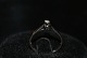 White gold ring with brilliant, 14 Karat.Size: 51