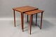 Et sæt Indskudsborde - Teak - Møbelintarsia - 1960