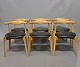 Et sæt af 6, Albuestolen, CH20, designet af Hans J. Wegner i 1956 og fremstillet af Carl Hansen & Søn i 2008.5000m2 udstilling.