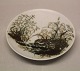 Aluminia kunstfajance 1077-5403 Kgl. Aluminia Diana stentøjfad med kanin 13.3 cm