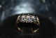 Gold ring with Sapphire and Brilliants 9 CaratRing size 56