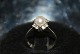 White gold ring with pearl and Brilliants 14 CaratSize: 52