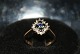 Guldring med Safir og Brillianter, 9 karatStørrelse: 54