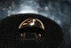 Gold ring with Diamond 14 CaratSize 55