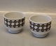 B&G Porcelain B&G 570.2 Pair of Bowls 7.5 x 9.5 cm Brown squares - harlequin