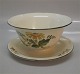 Maj Yellow Aluminia Faience Gravy boat, round 9 x 19 cm 